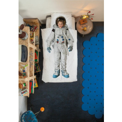 Snurk Baumwollbettwäsche Astronaut 135 x 200 cm+ 80...