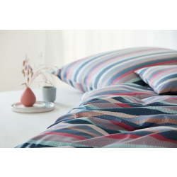 elegante Mako-Satin Bettwäsche-Garnitur Color Stripe