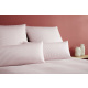 elegante Mako-Jersey Bettwäsche-Garnitur Sister Stripe Farbe rose Größe 135x200+40x80