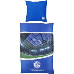 FC Schalke 04 Bettwäsche Arena blau 135x200cm+80x80
