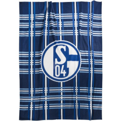 FC Schalke 04 Decke Fleece kariert 150x200cm