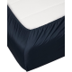 Essenza Satin fitted sheet 30 cm Höhe  Farbe Nightblue Größe 140x200