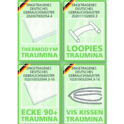 Traumina Premium Selection Faser solo leicht Einziehdecke mit Loop Band Wärmeklasse 2 Größe 240x220 cm