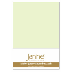 Janine JERSEY Spannbetttuch.100 X 200 limone