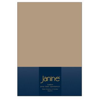 Janine ELASTIC Spannbetttuch - 200 X 200 nougat