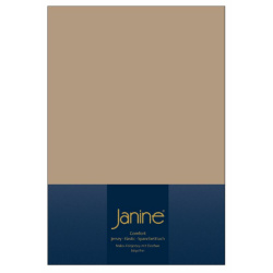 Janine ELASTIC Spannbetttuch.  150 X 200 nougat