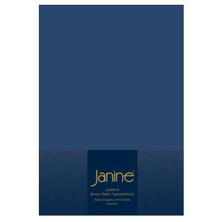 Janine ELASTIC Spannbetttuch.  150 X 200 marine