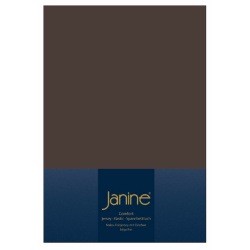 Janine ELASTIC Spannbetttuch - 200 X 200 dunkelbraun