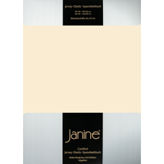 Janine JERSEY Spannbetttuch- 5002 200 X 200 leinen