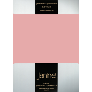 Janine JERSEY Spannbetttuch 5002  150 X 200 zartmauve