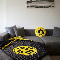BVB Borussia Dortmund Fleecedecke LOGO/STADION 150 x 200 cm  NEU/OVP 