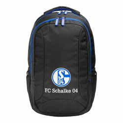 FC Schalke 04 Rucksack mit Reißverschluss und Logo