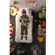 Snurk Baumwollbettwäsche Firefighter 135 x 200 cm + 80 x 80 cm Farbe weiss mit Fotodruck